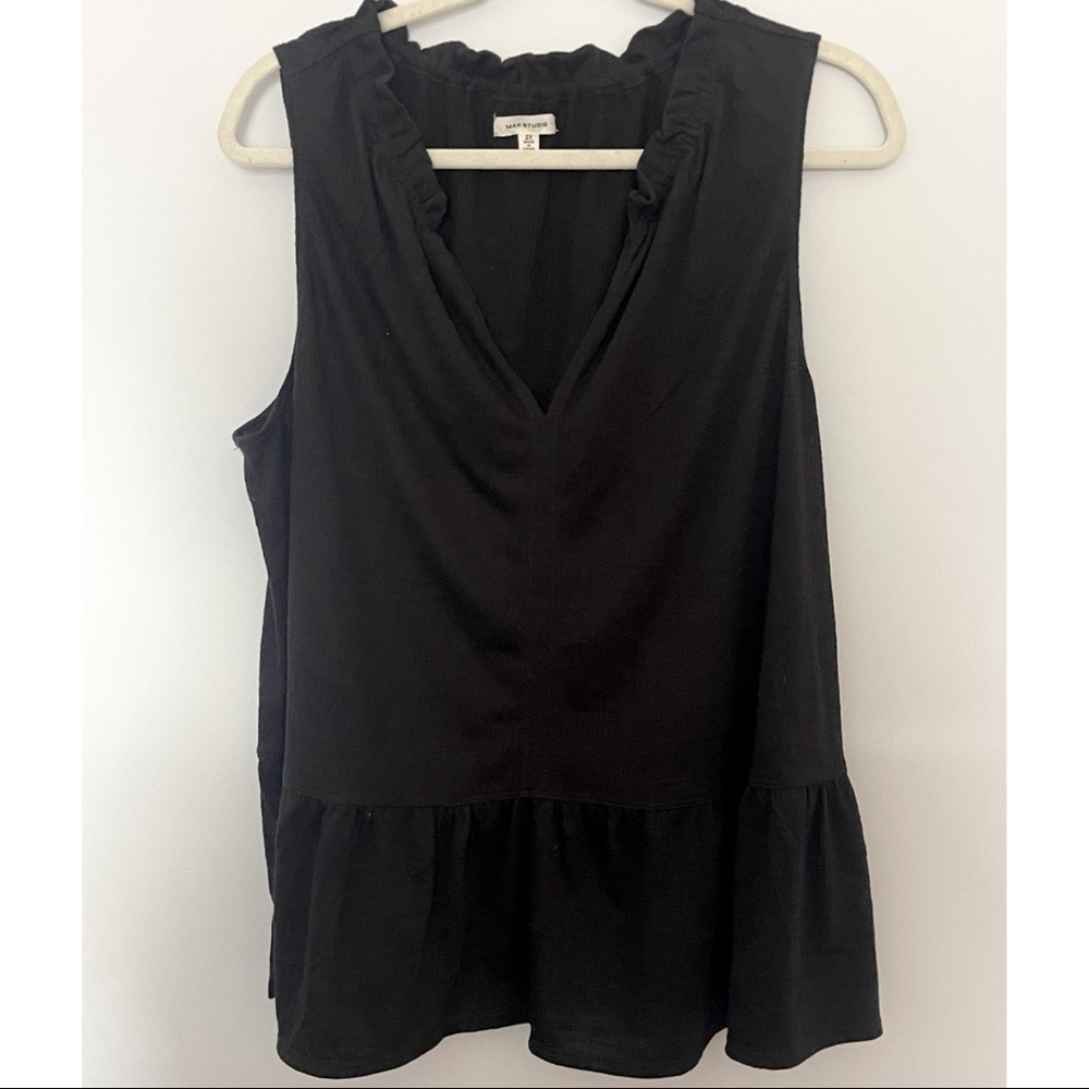 Max Studio Black Casual Tank